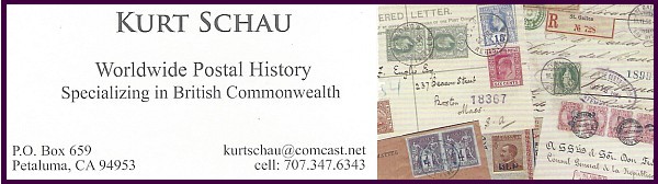 Kurt Schau - Worldwide Postal History, Specializing in British Commonwealth (no website)
